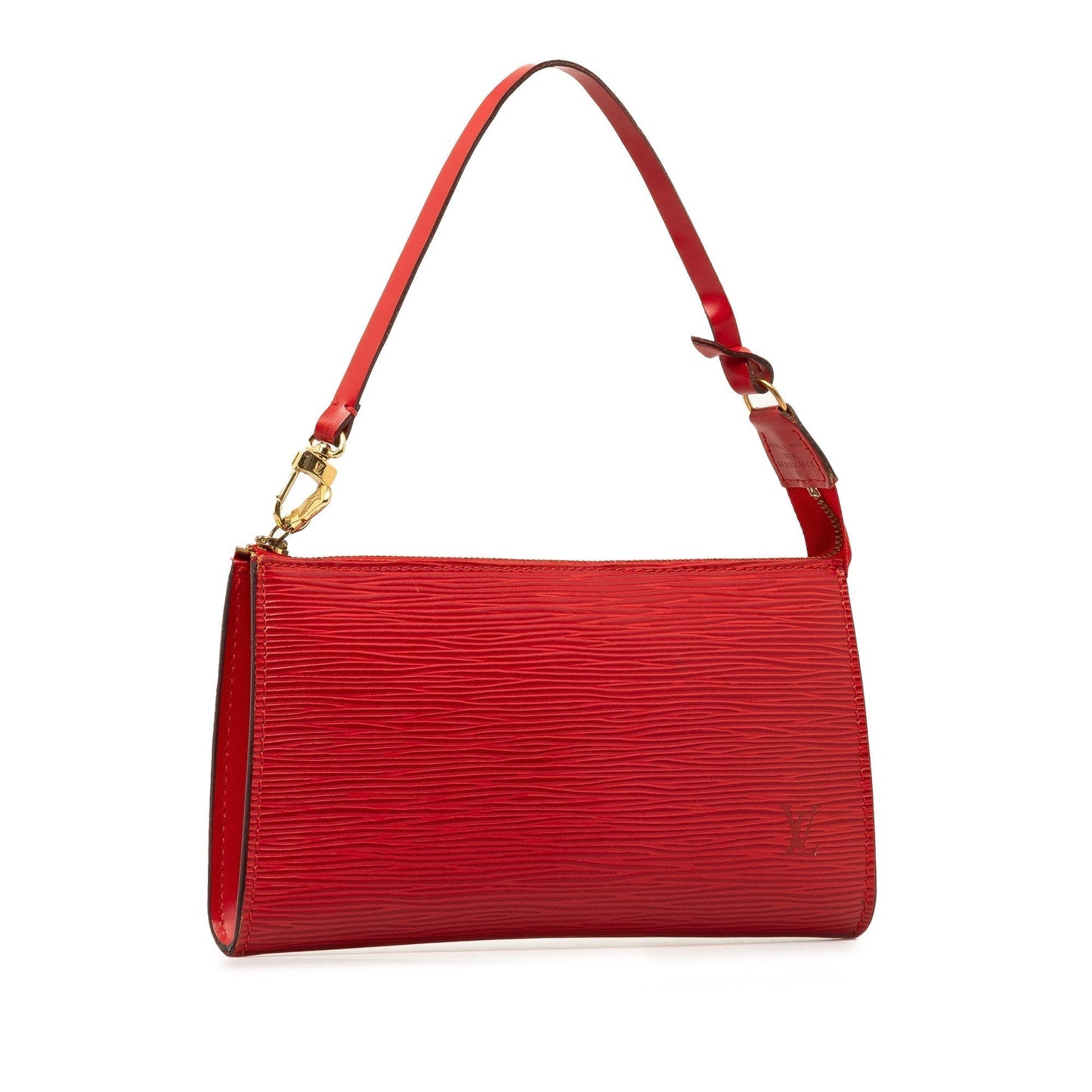 Red Louis Vuitton Epi Pochette Accessoires Shoulder Bag