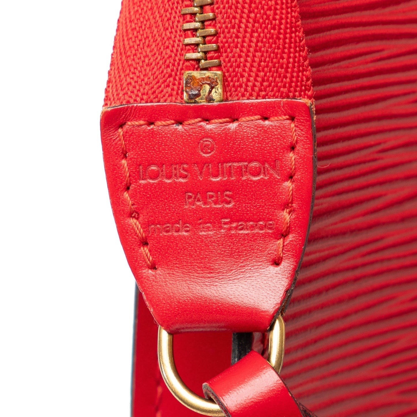 Red Louis Vuitton Epi Pochette Accessoires Shoulder Bag