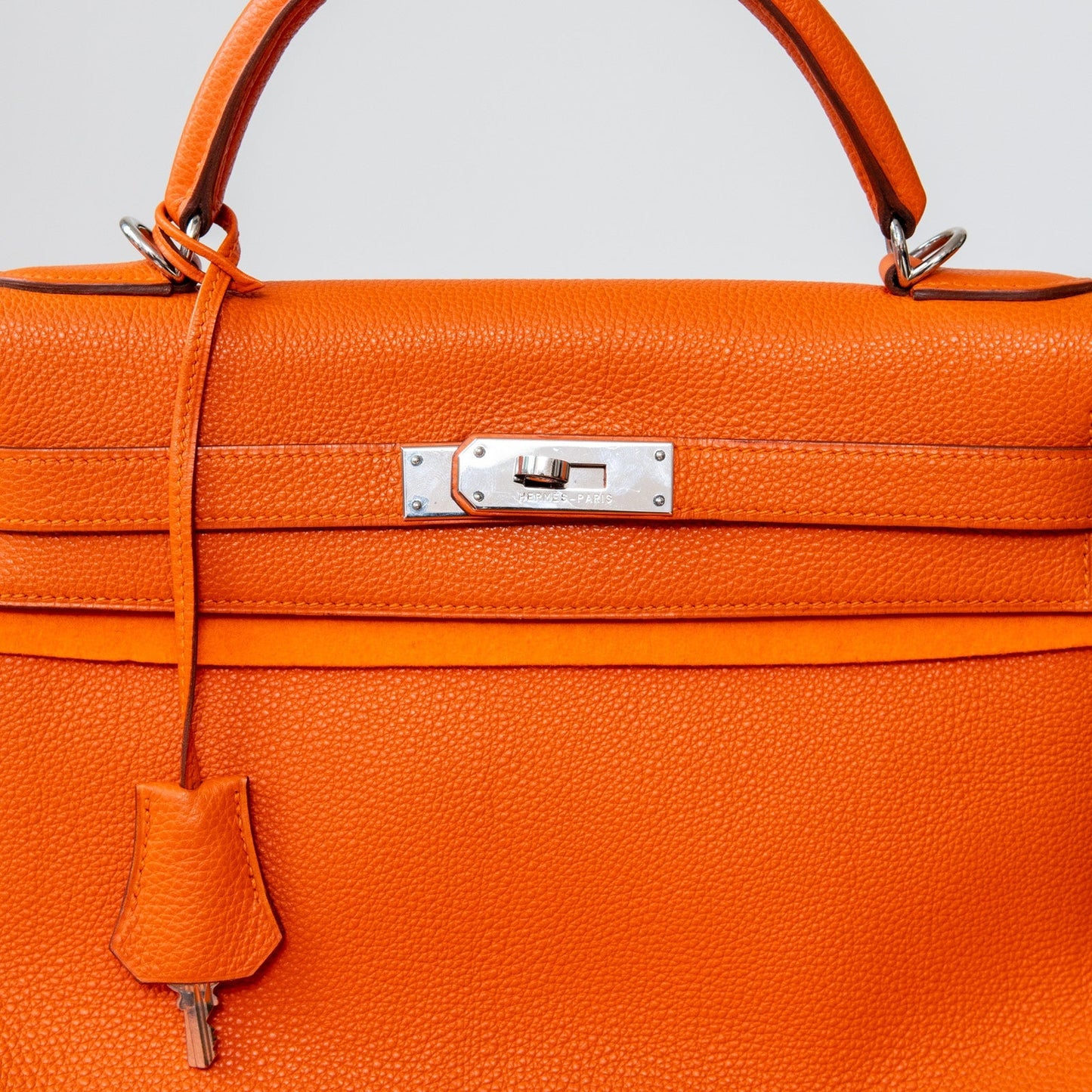 Hermes Orange Kelly 32 Retourne Bag