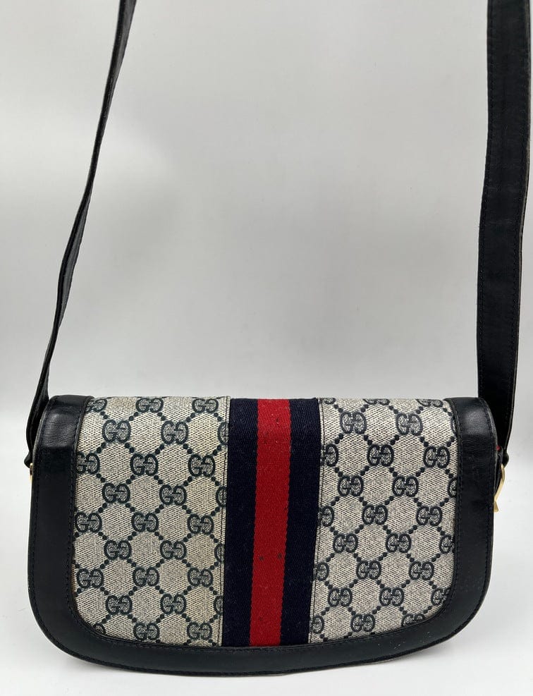 Vintage Gucci Canvas Crossbody Bag
