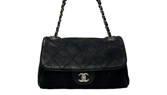 Chanel large stitch shoulder bag