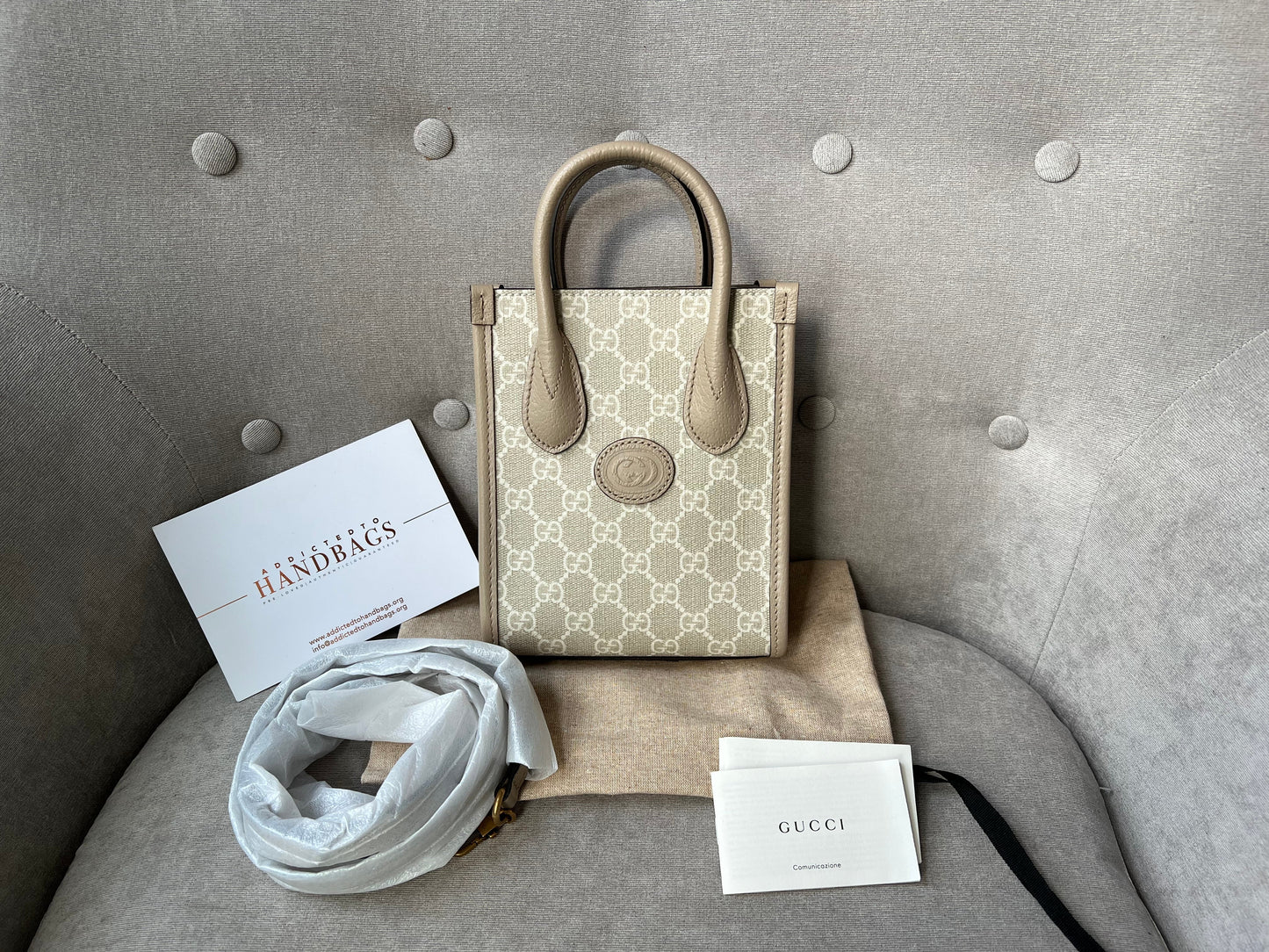 Gucci Mini Tote Bag with Interlocking GG (RRP £1070)