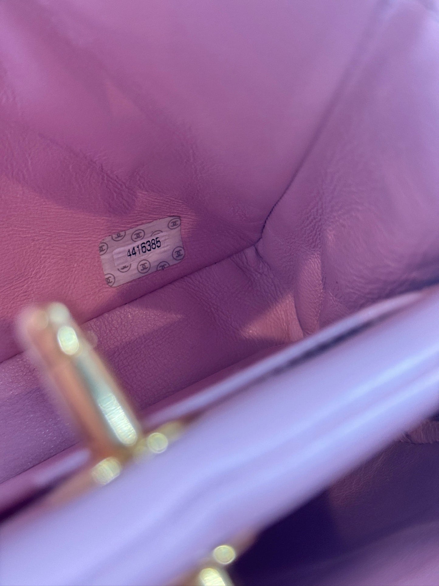 Chanel Vintage 90s Sakura Pink Lambskin Mini / Small Kelly Top Handle Bag w 24K Gold Plated Hardware