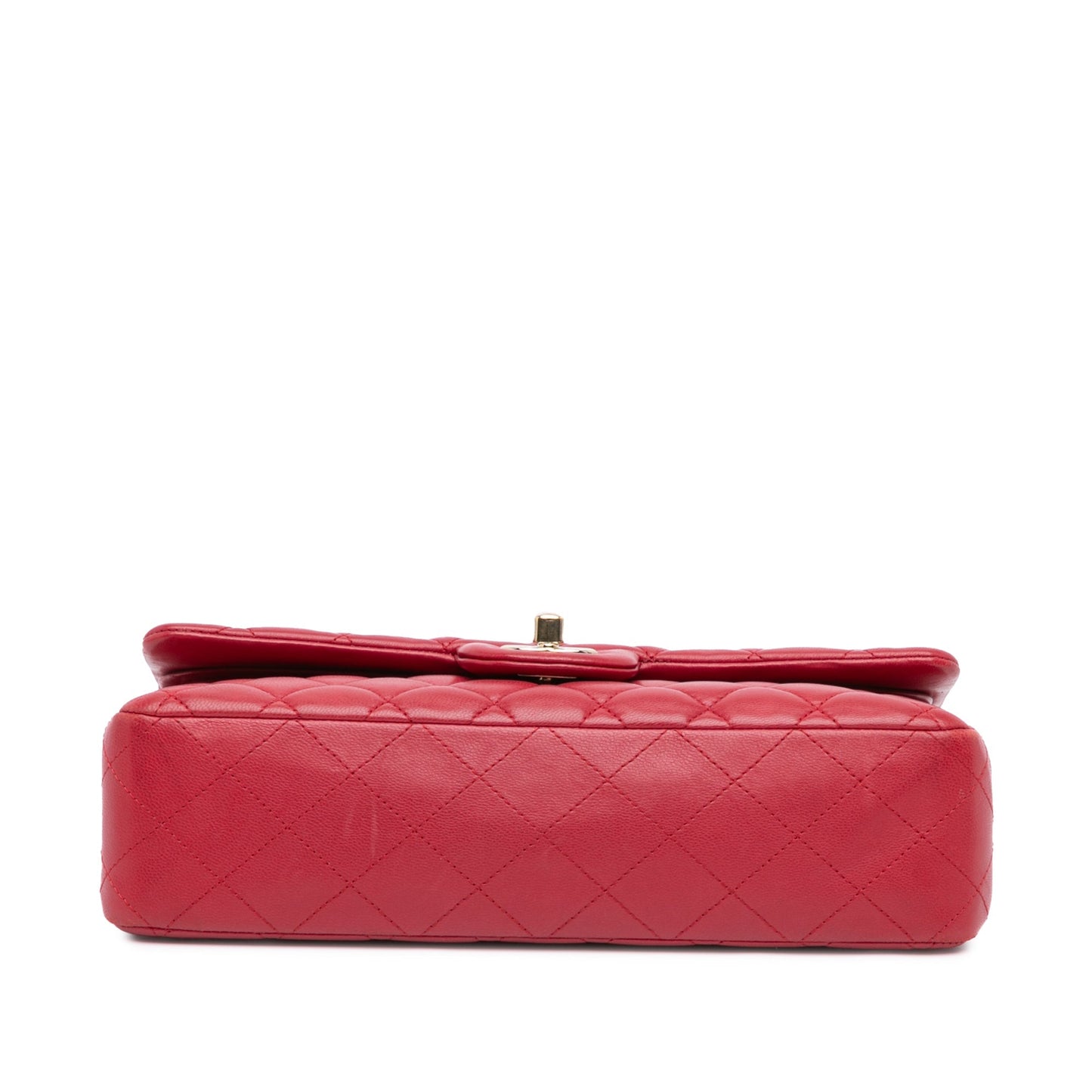 Pink Chanel Medium Classic Lambskin Double Flap Shoulder Bag