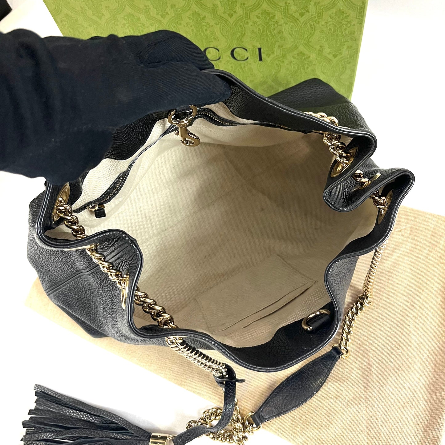Gucci - Sac Soho cuir grainé