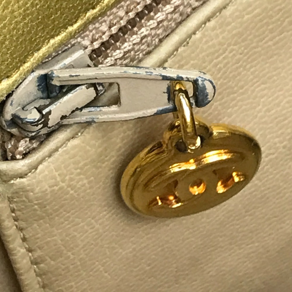 CHANEL Shoulder Bag lambskin Gold x Gold Metal Coco ball Matrasse Women Used