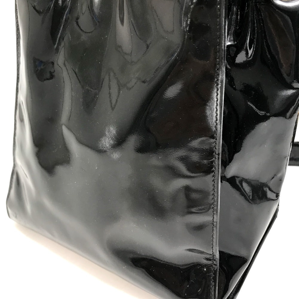 CHANEL Shoulder Bag Patent leather black CCCOCO Mark purse Women Used