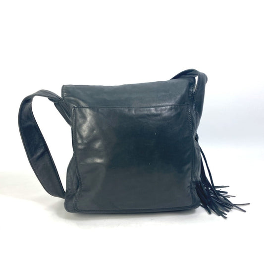 CHANEL Shoulder Bag lambskin black Shoulder CC COCO Mark Women Used