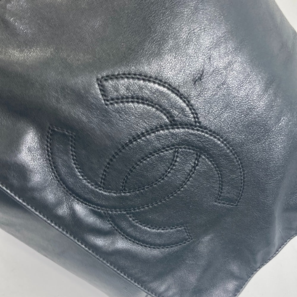 CHANEL Shoulder Bag lambskin black Shoulder CC COCO Mark Women Used