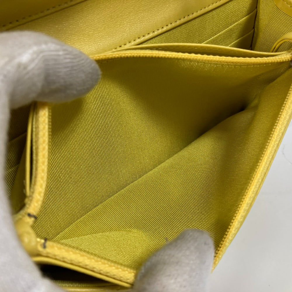 CHANEL Shoulder Bag AP0250 lambskin yellow CC COCO Mark Matrasse quilting