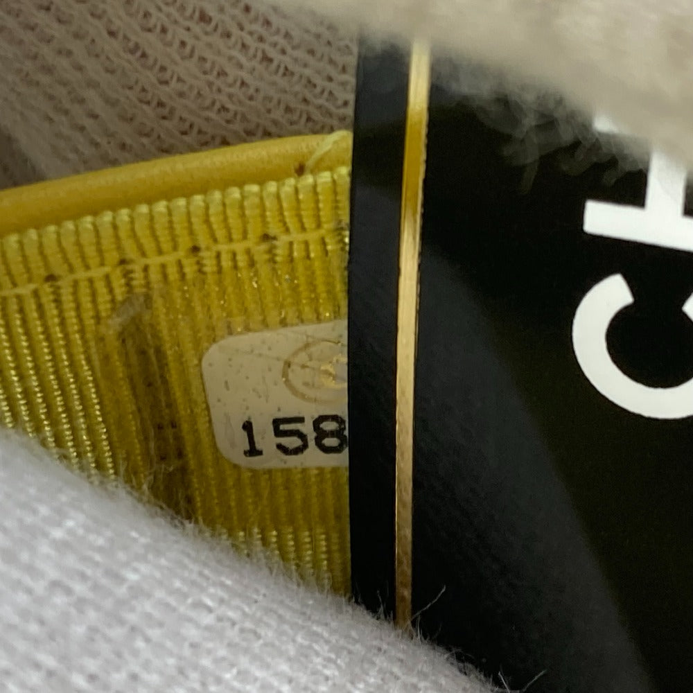 CHANEL Shoulder Bag AP0250 lambskin yellow CC COCO Mark Matrasse quilting