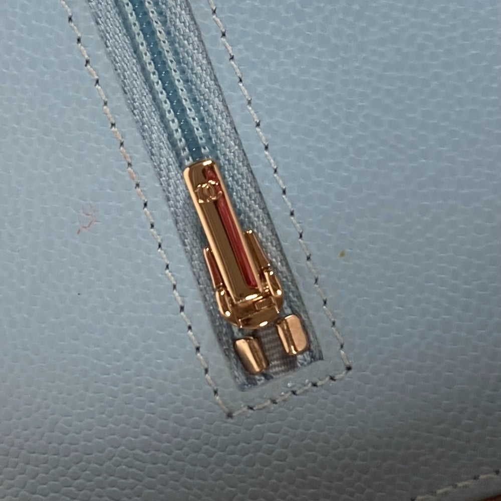 CHANEL Shoulder Bag AP0250 Caviar skin Light blue CCCOCO Mark Matelasse Timeless Classic