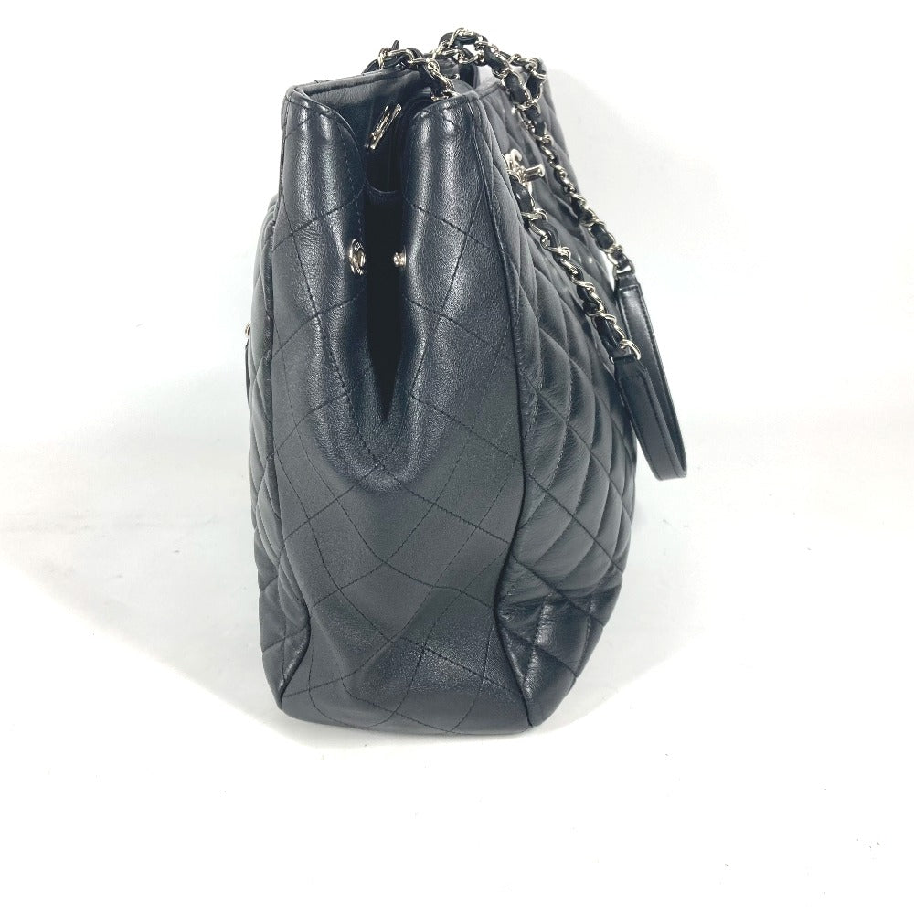 CHANEL Shoulder Bag A91046 lambskin black CC COCO Mark Matelasse Quilting