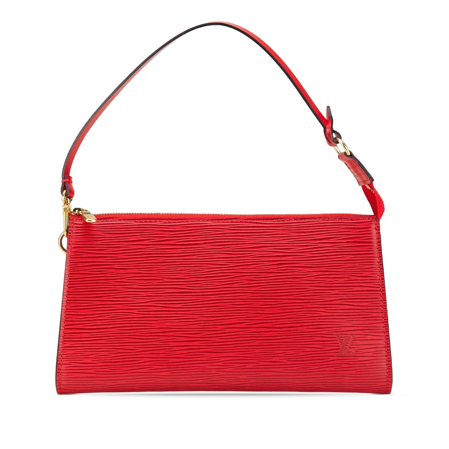 Red Louis Vuitton Epi Pochette Accessoires Shoulder Bag