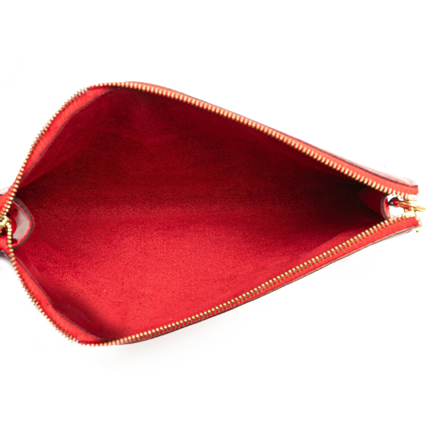 Red Louis Vuitton Epi Pochette Accessoires Shoulder Bag