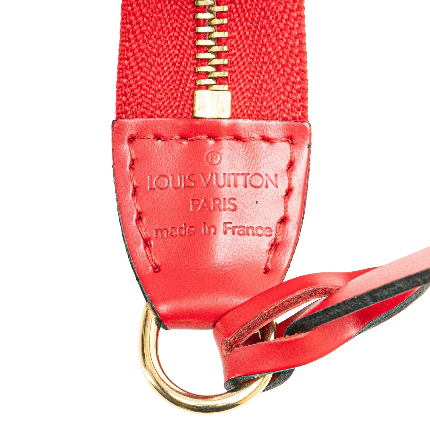 Red Louis Vuitton Epi Pochette Accessoires Shoulder Bag