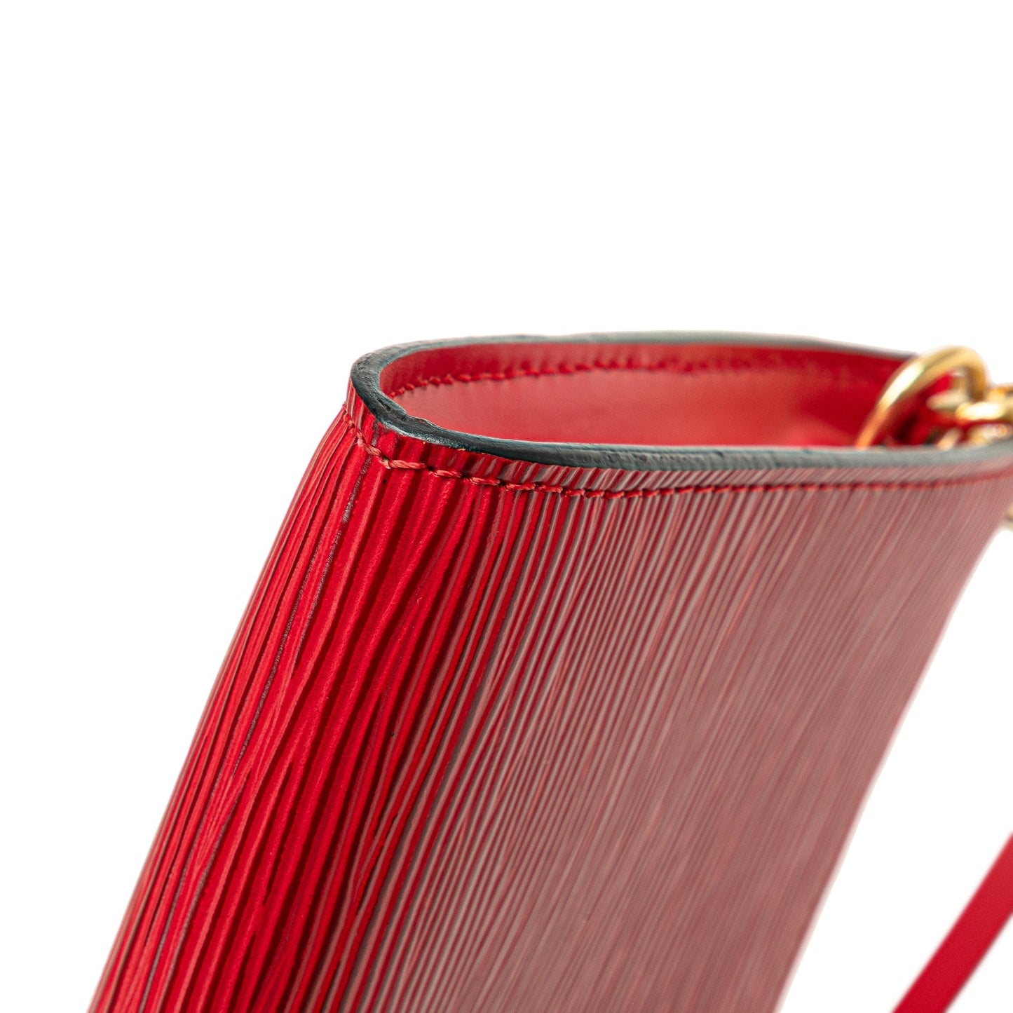 Red Louis Vuitton Epi Pochette Accessoires Shoulder Bag