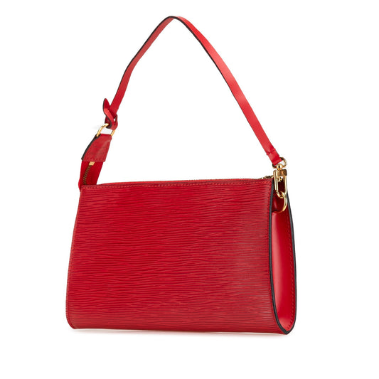 Red Louis Vuitton Epi Pochette Accessoires Shoulder Bag
