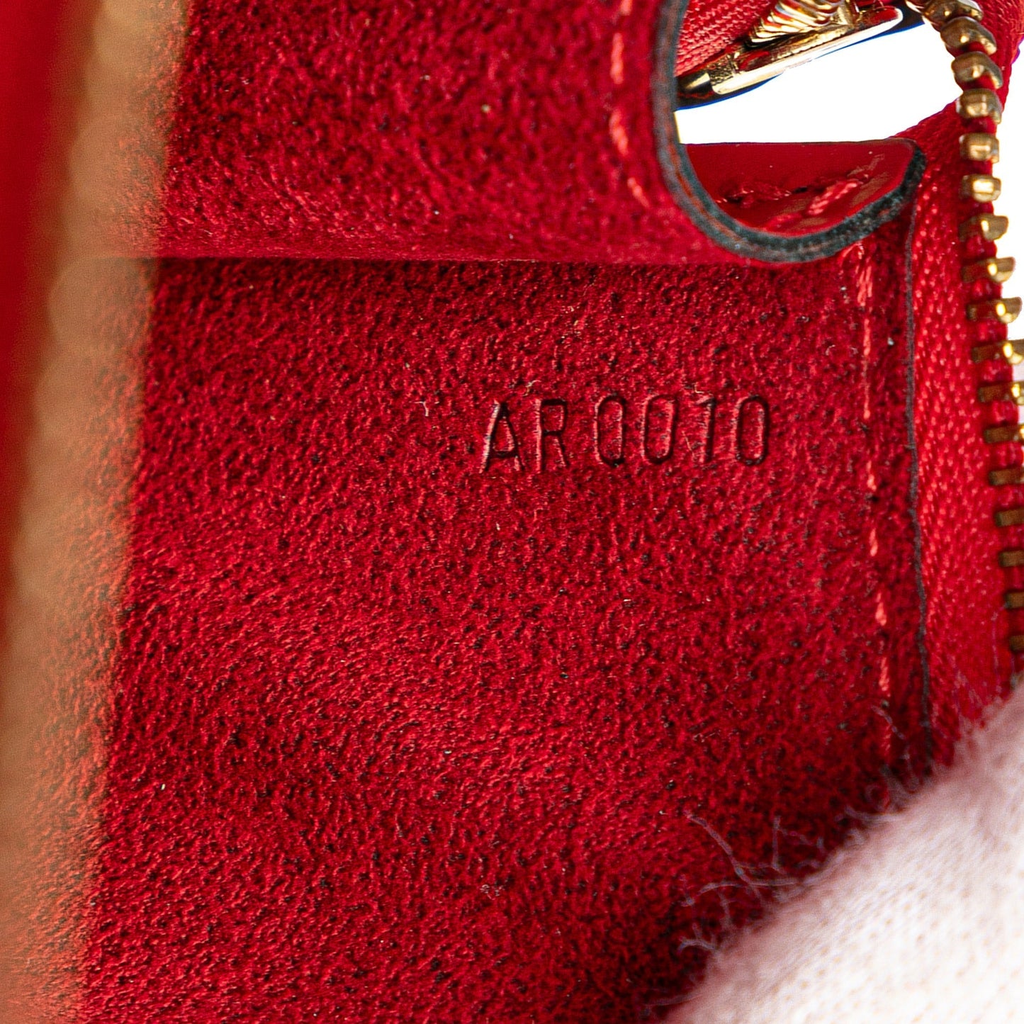 Red Louis Vuitton Epi Pochette Accessoires Shoulder Bag