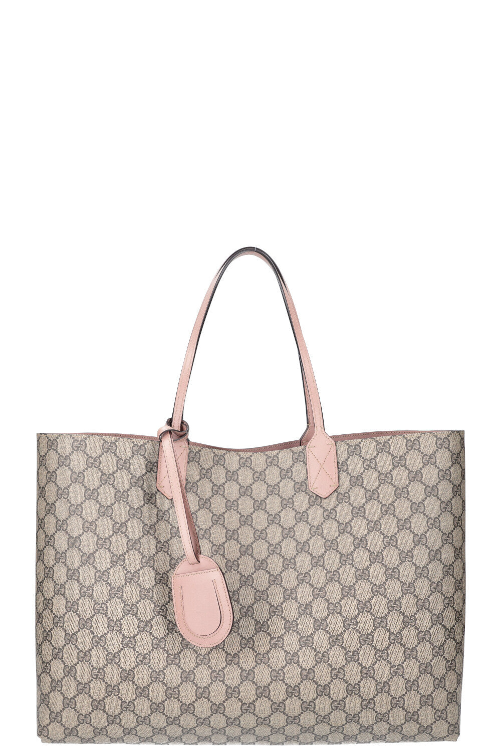GUCCI GG Supreme Reversible Tote Bag Pink