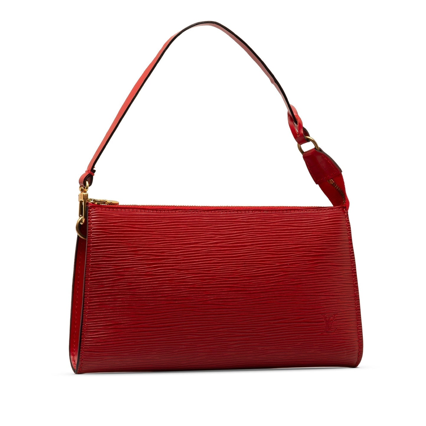 Red Louis Vuitton Epi Pochette Accessoires Shoulder Bag