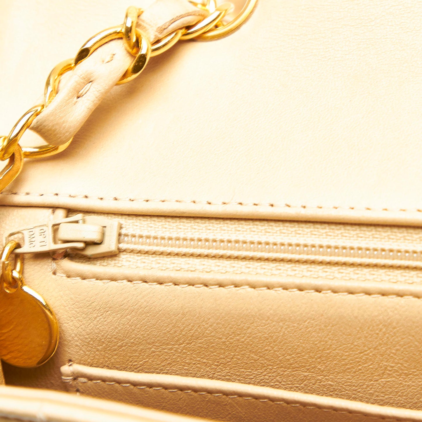 Medium Diana Flap Shoulder Bag White