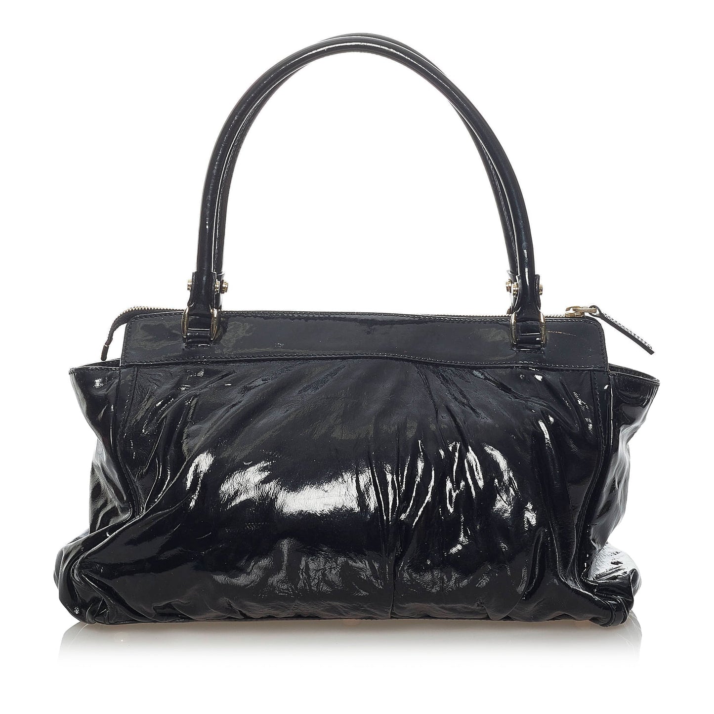 Gucci Abbey D-Ring Patent Leather Handbag