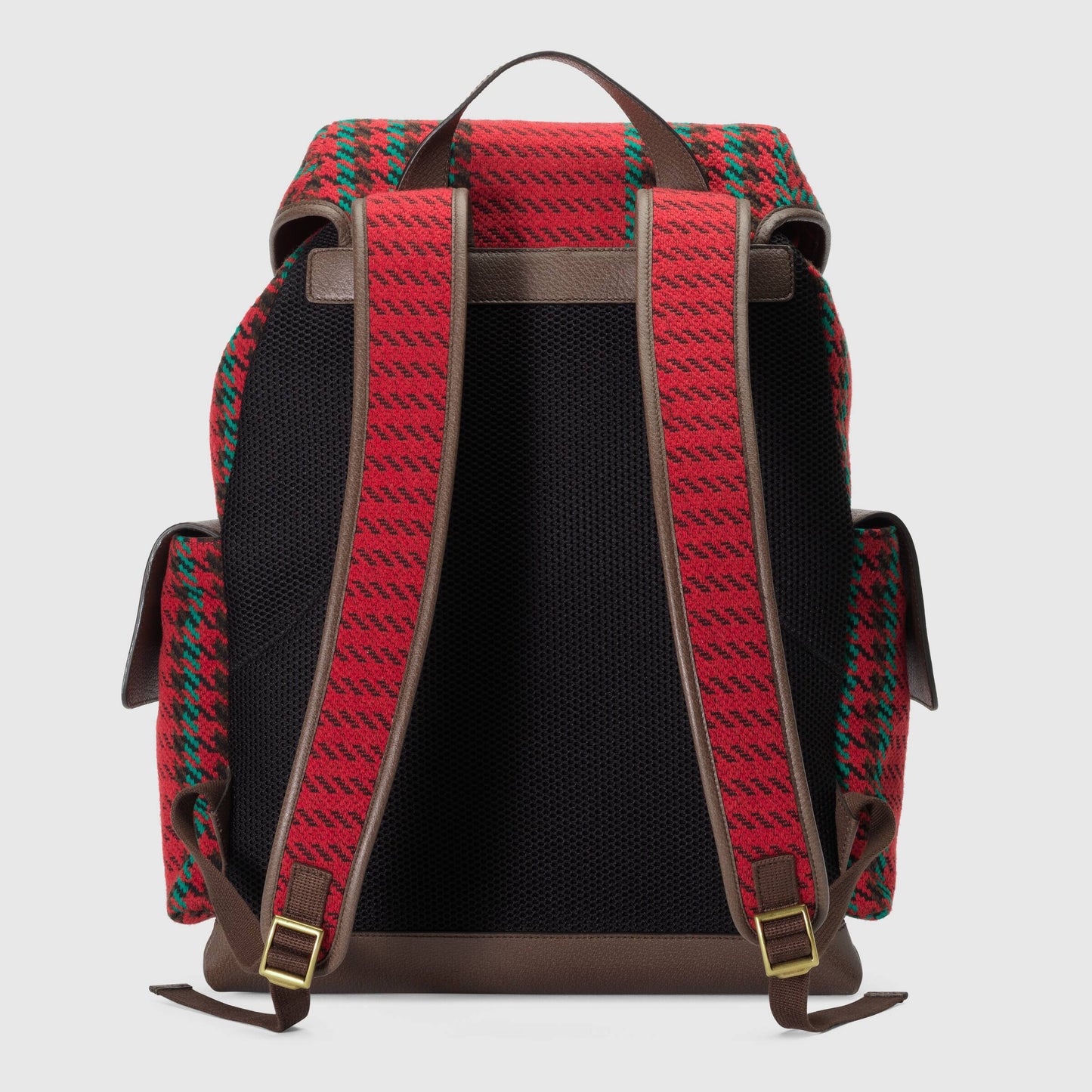 Gucci 625939 2J9AT 8274 Unisex's Multi-Color Houndstooth Fabric / Calf-Skin Leather Backpack (GG2074)