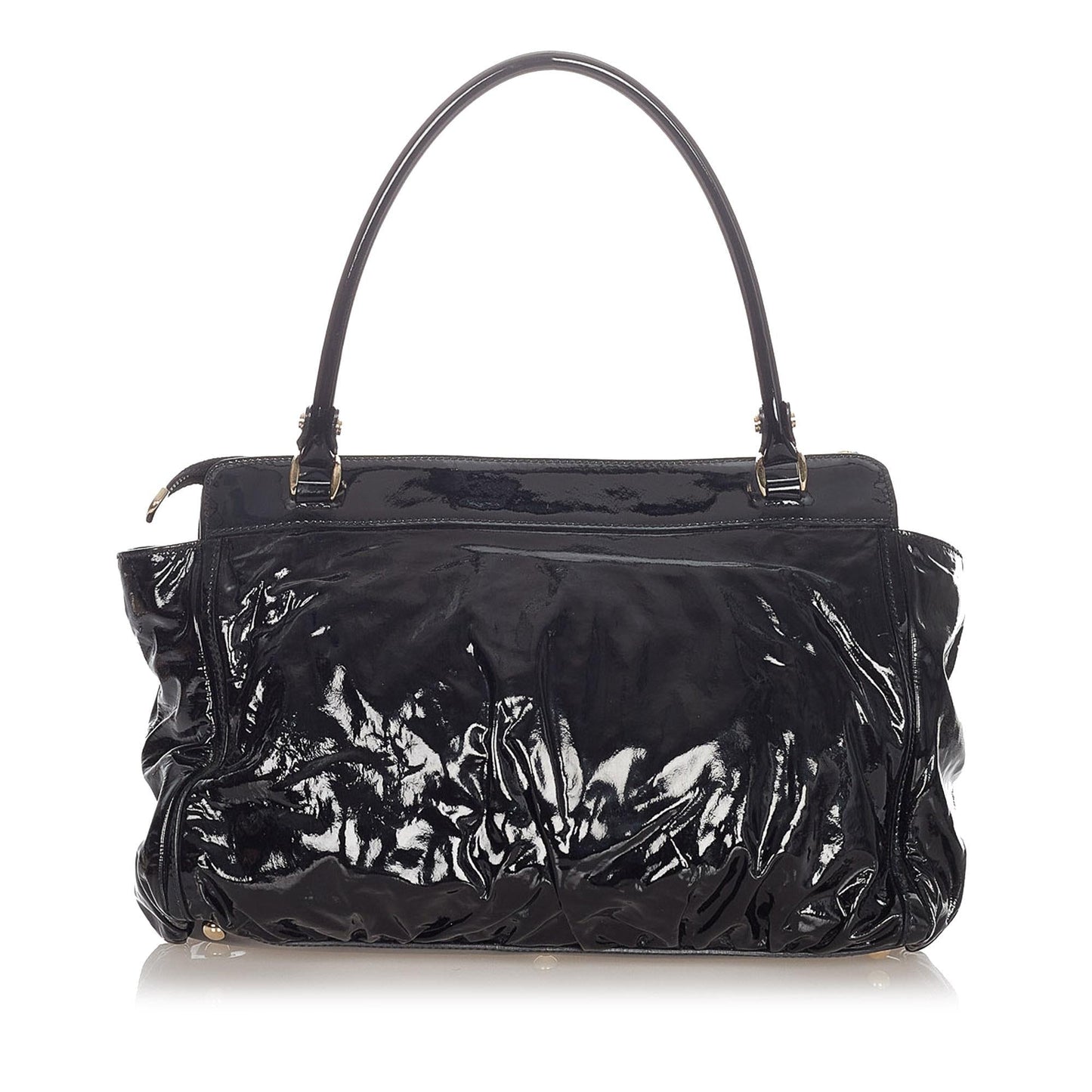 Gucci Abbey D-Ring Patent Leather Handbag (SHG-23002)
