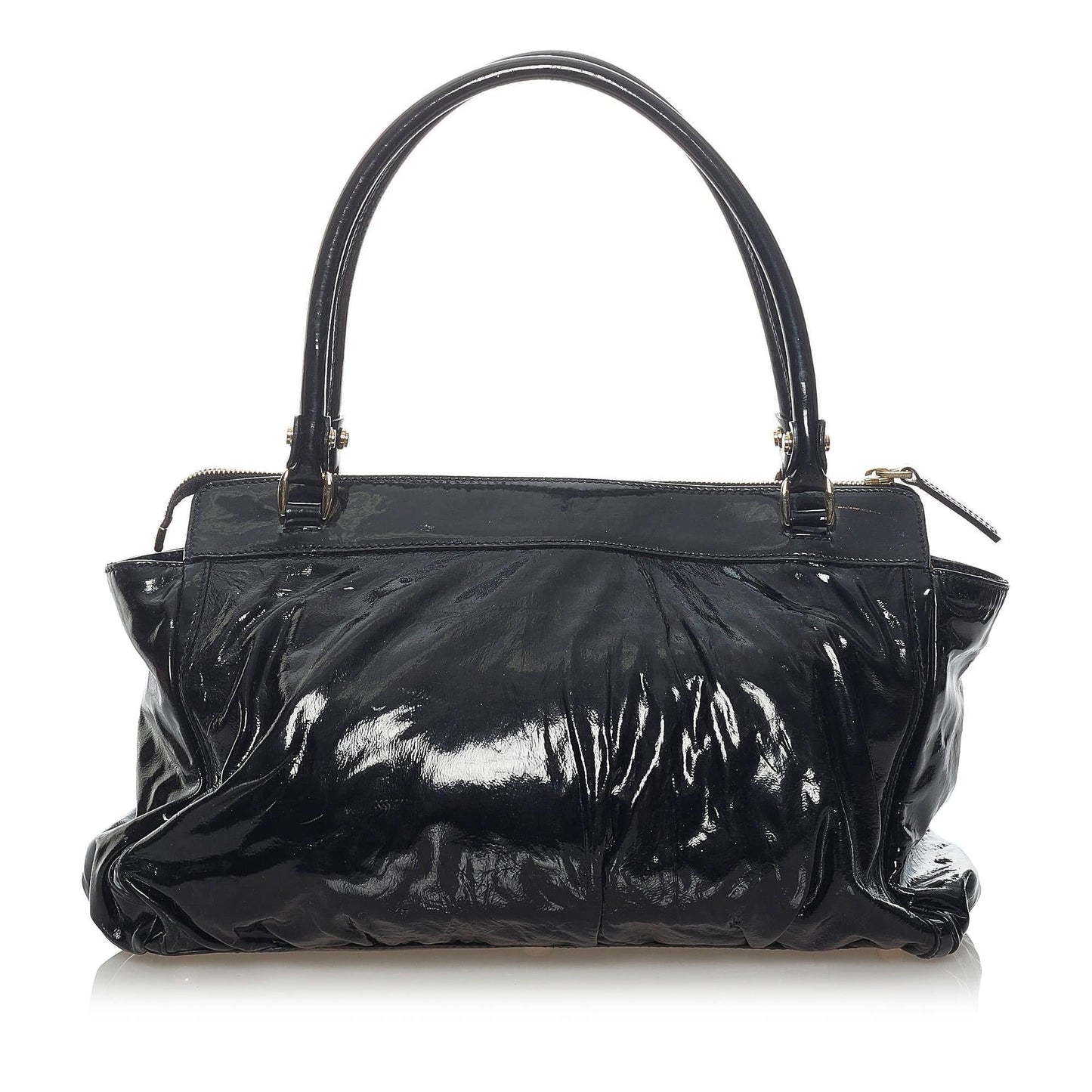 Gucci Abbey D-Ring Patent Leather Handbag (SHG-37233)