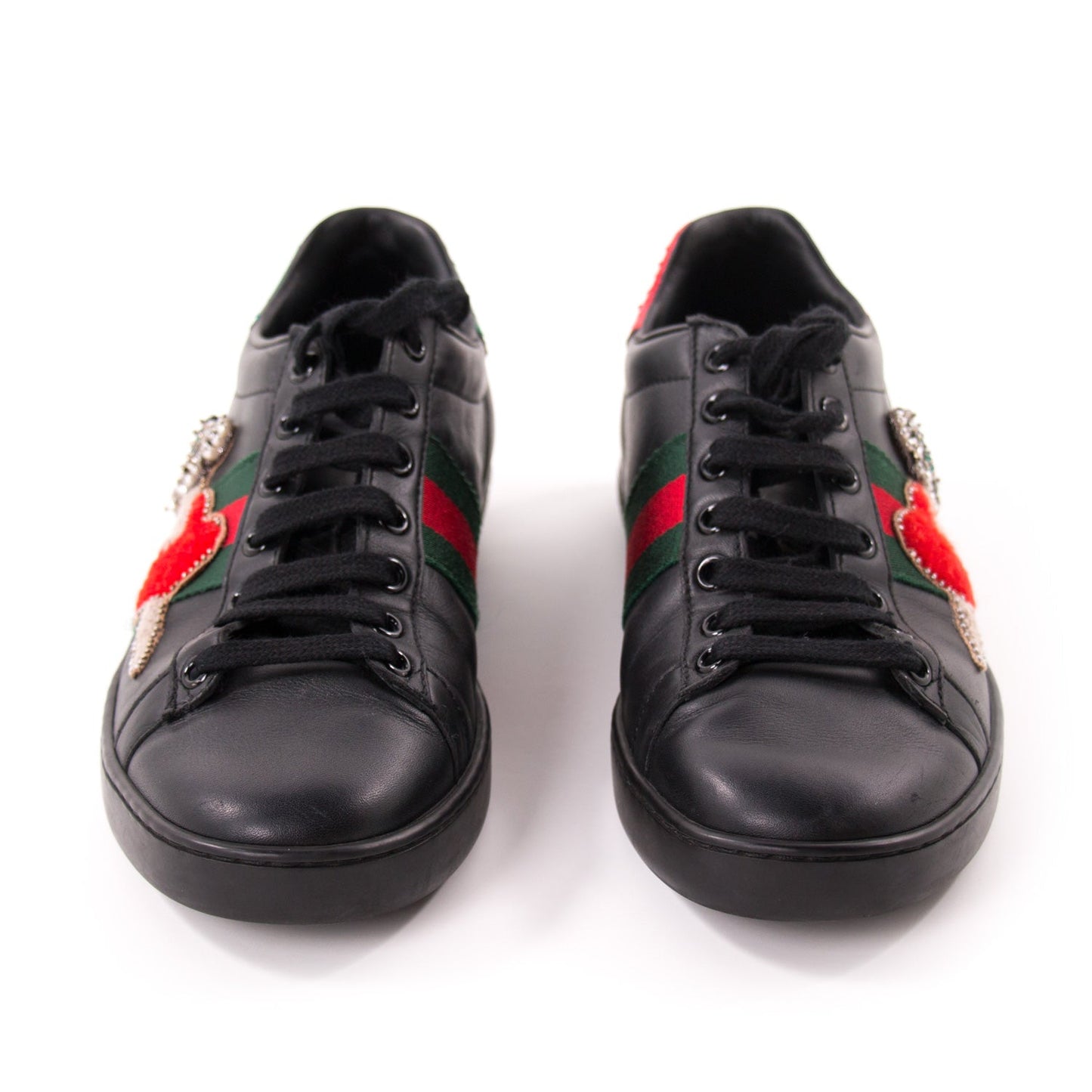 Gucci Ace Leather Embroidered Sneaker