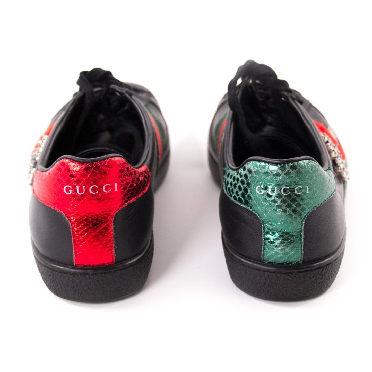 Gucci Ace Leather Embroidered Sneaker