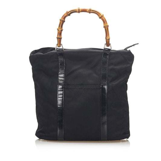 Gucci Bamboo Canvas Tote Bag (SHG-18777)