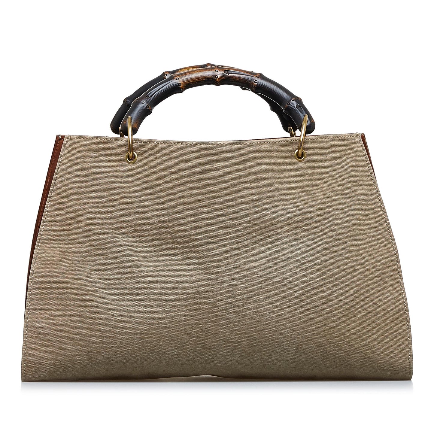 Gucci Bamboo Canvas Tote Bag (SHG-Rl4F7t)