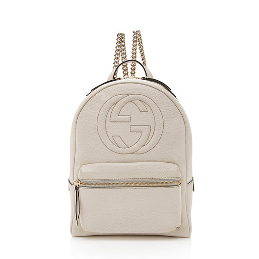 Gucci Leather Soho Chain Backpack