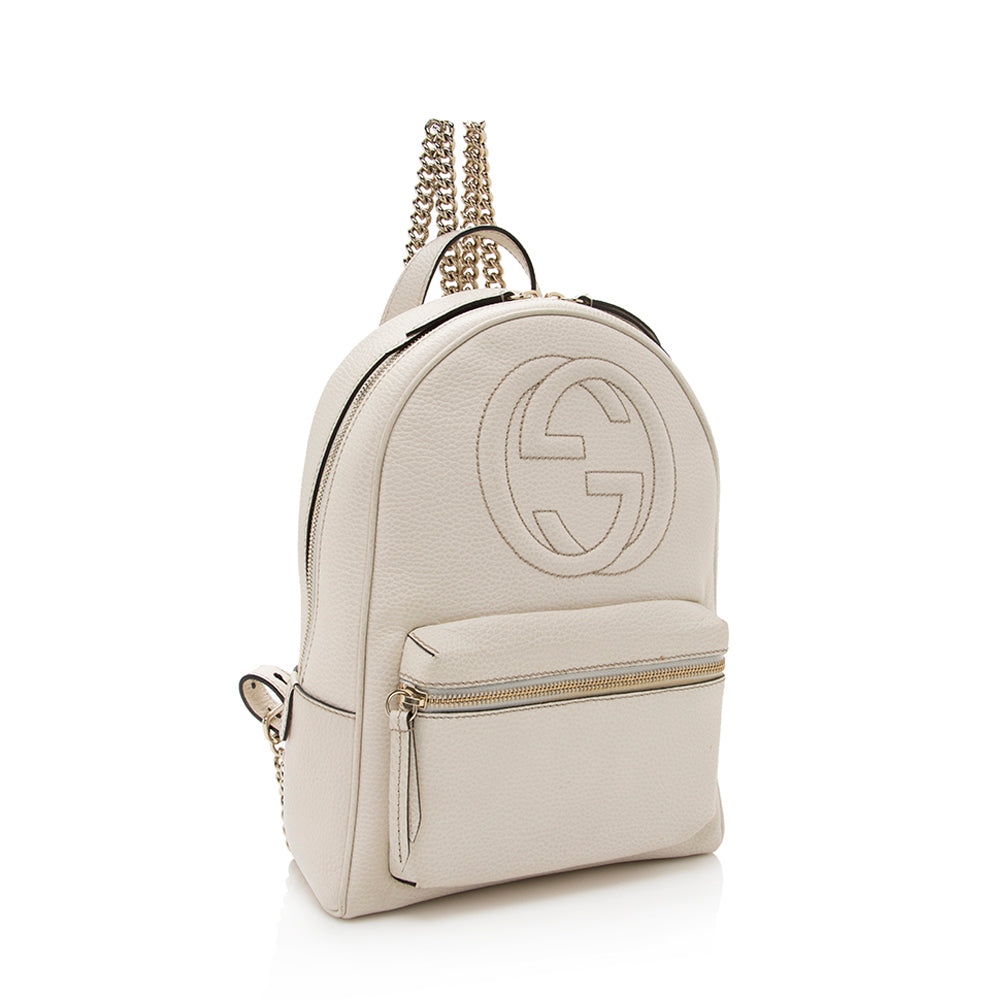 Gucci Leather Soho Chain Backpack