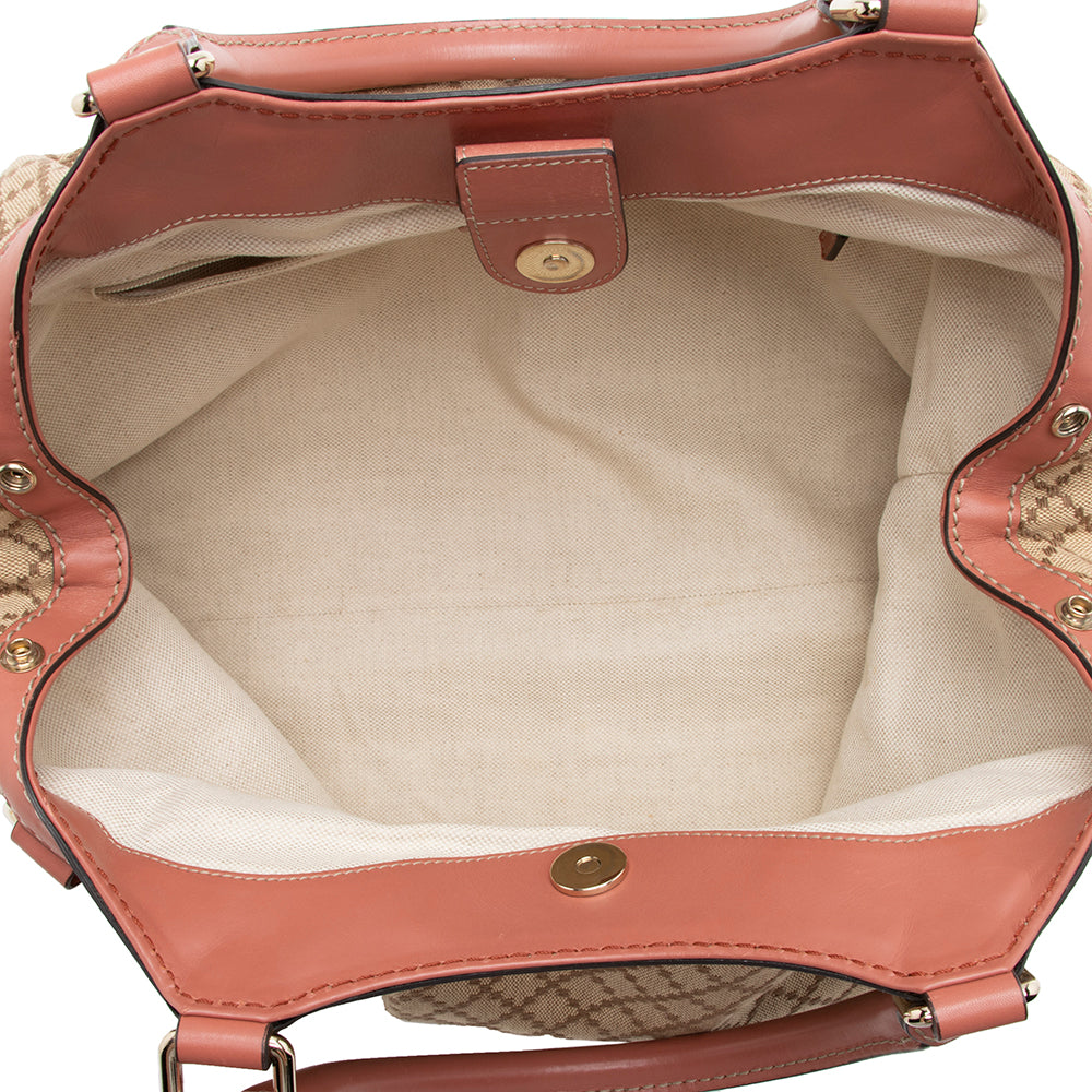 Gucci Diamante Canvas Sukey Medium Tote