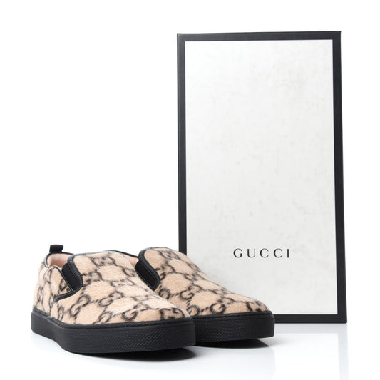 Gucci Wool GG Mens Dublin Slip On Sneakers