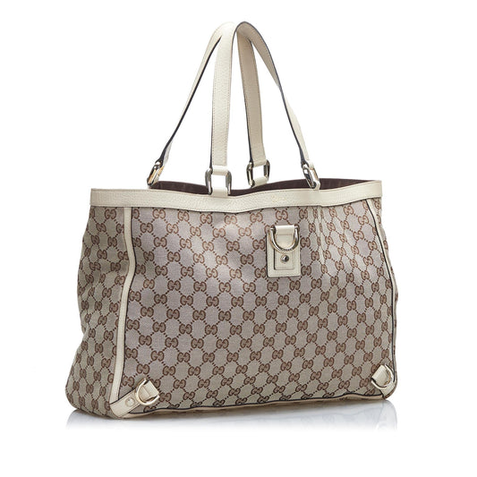 Gucci GG Canvas Abbey D-Ring Tote (SHG-sXPckG)