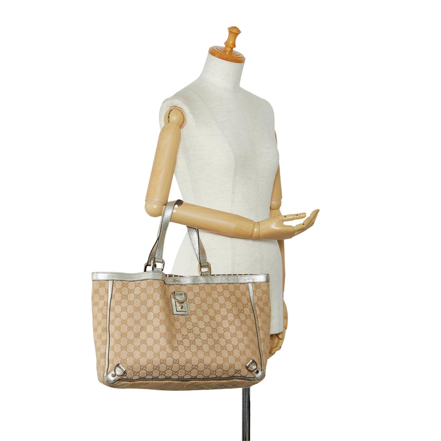 Gucci GG Canvas Abbey D-Ring Tote (SHG-OsQin9)
