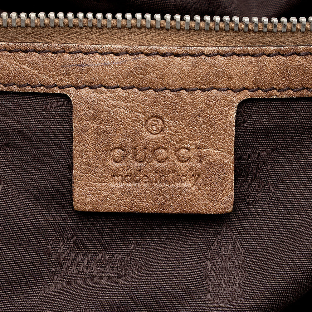 Gucci GG Canvas Bamboo Bar Large Tote - FINAL SALE