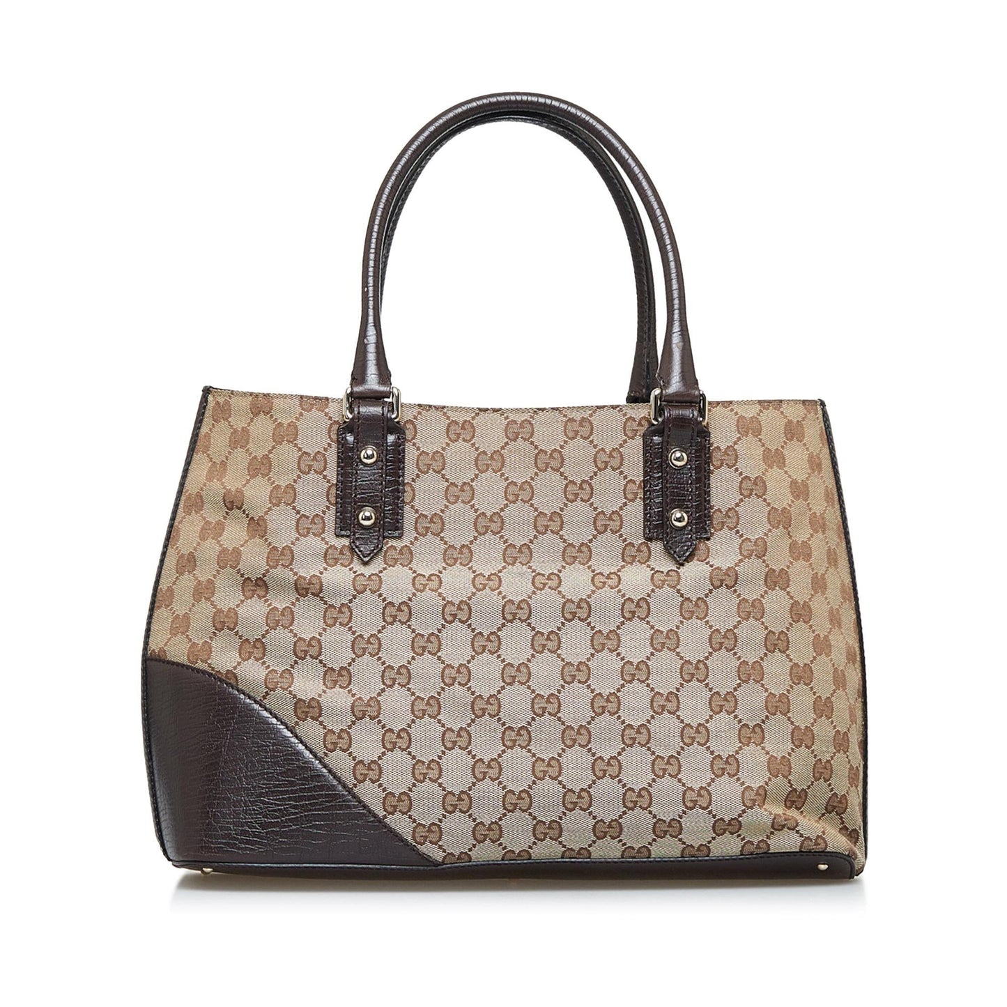 Gucci GG Canvas Hasler Web Tote Bag (SHG-aUSmg4)