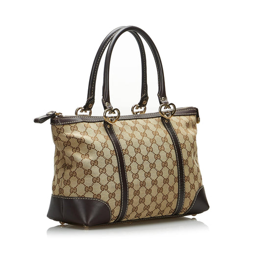 Gucci GG Canvas Lovely Tote Bag (SHG-AA236C)