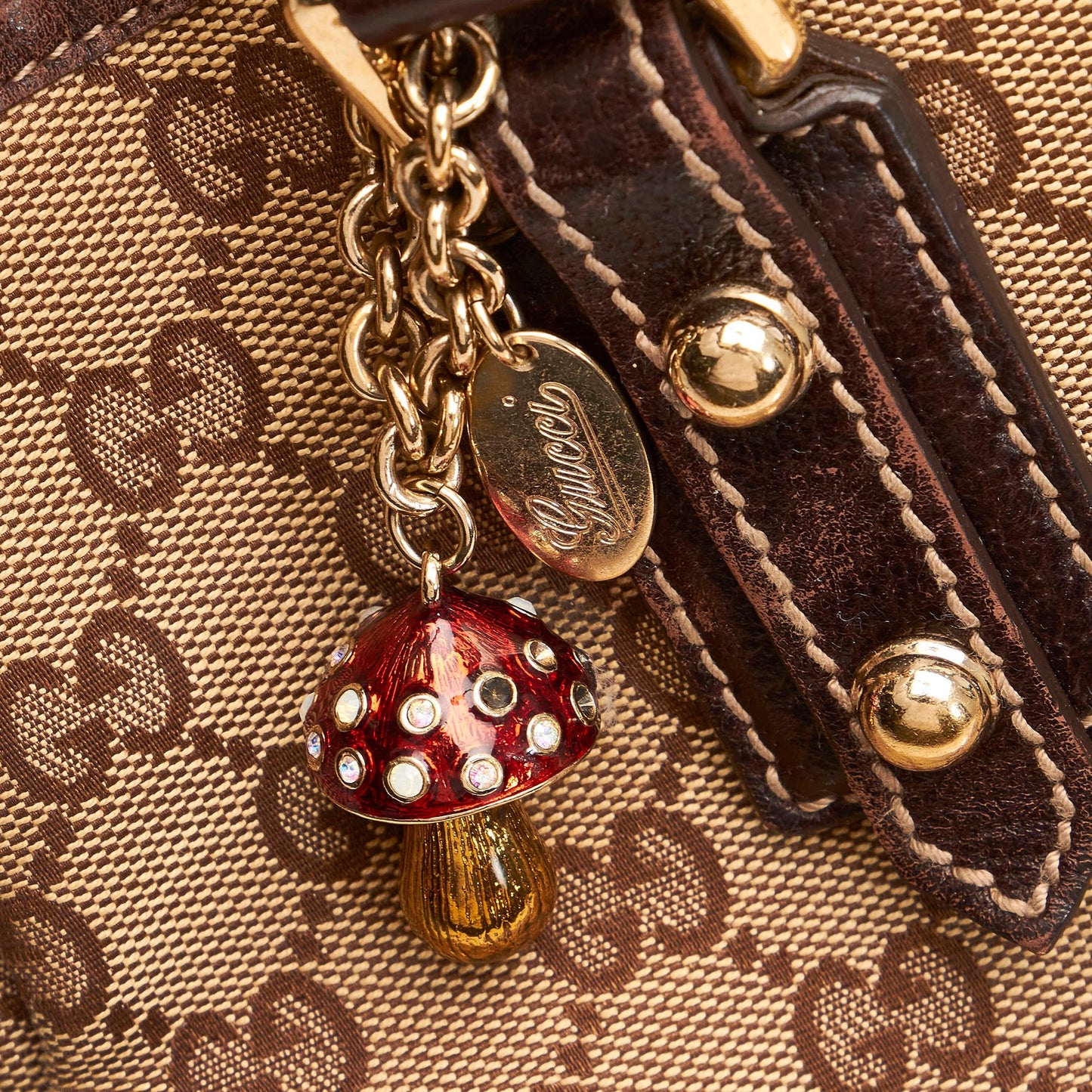 Gucci GG Canvas Mushrooms Tote Bag