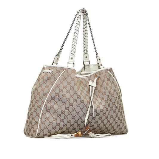 Gucci GG Canvas Peggy Tote (SHG-YDxBat)