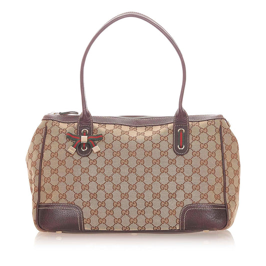 Gucci GG Canvas Princy Tote Bag (SHG-19715)