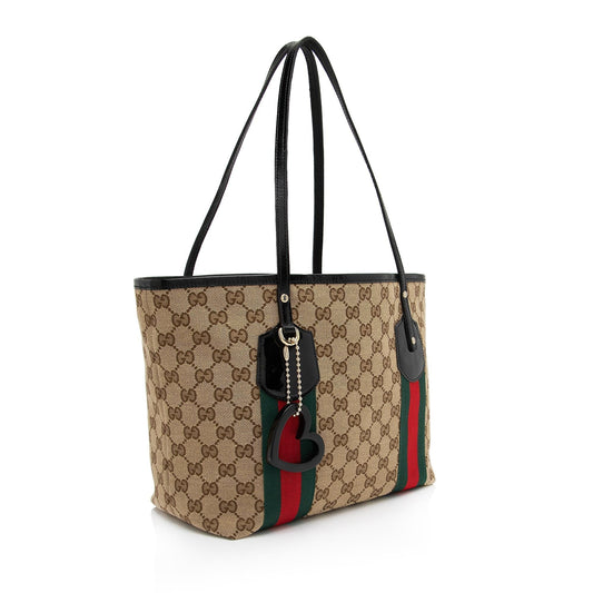 Gucci GG Canvas Web Jolie Medium Tote (SHF-5ry4OI)