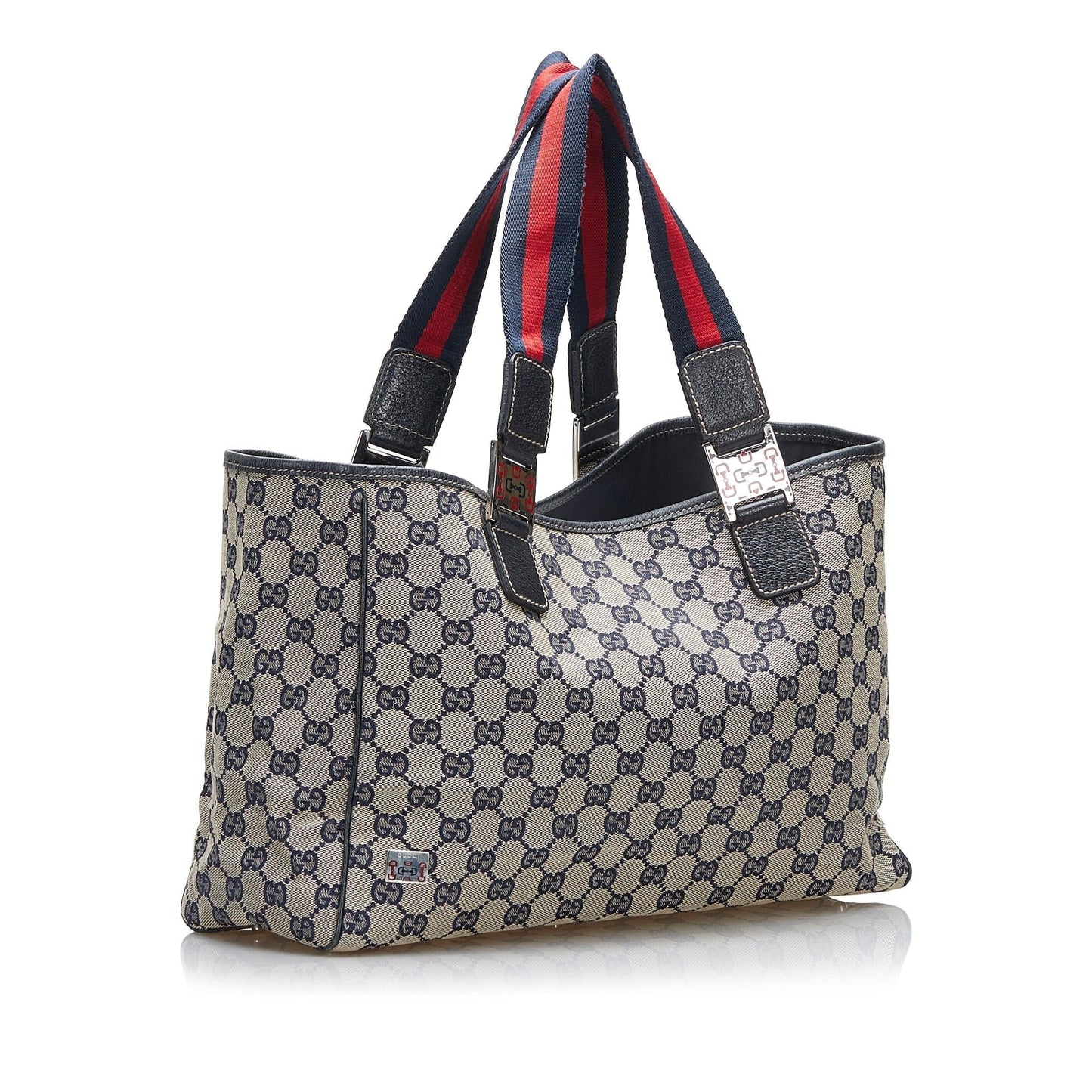 Gucci GG Canvas Web Pop Tote Bag (SHG-8Vt96e)