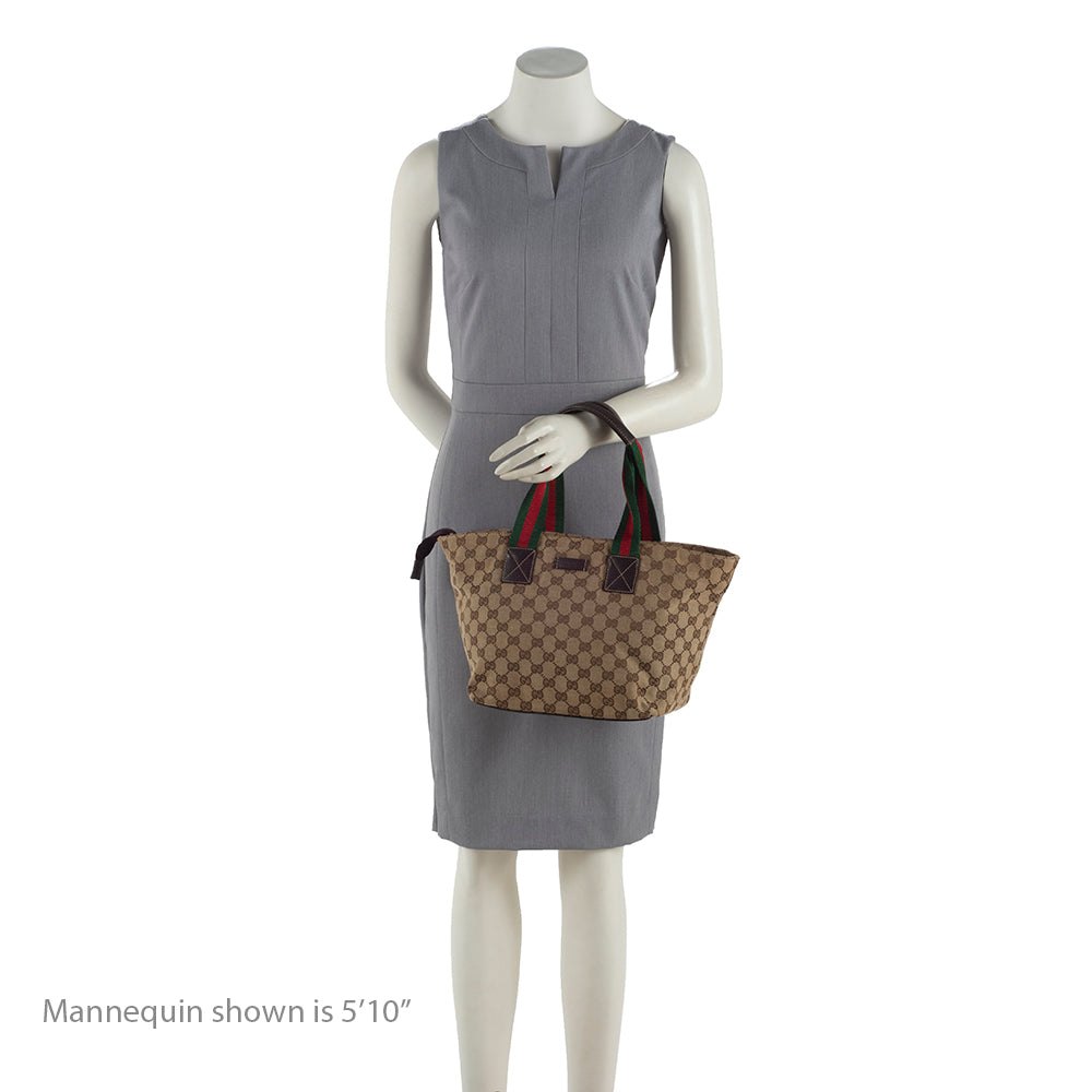 Gucci GG Canvas Web Small Tote