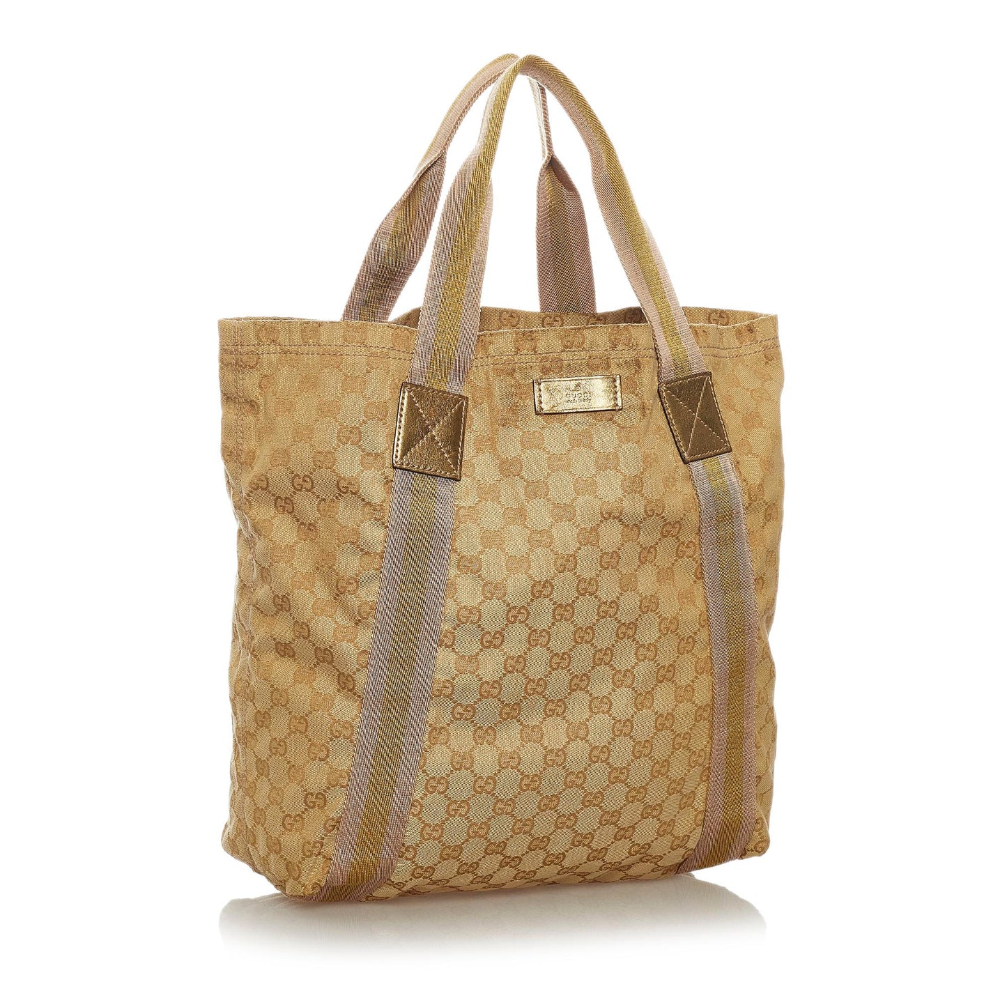 Gucci GG Canvas Web Tote Bag